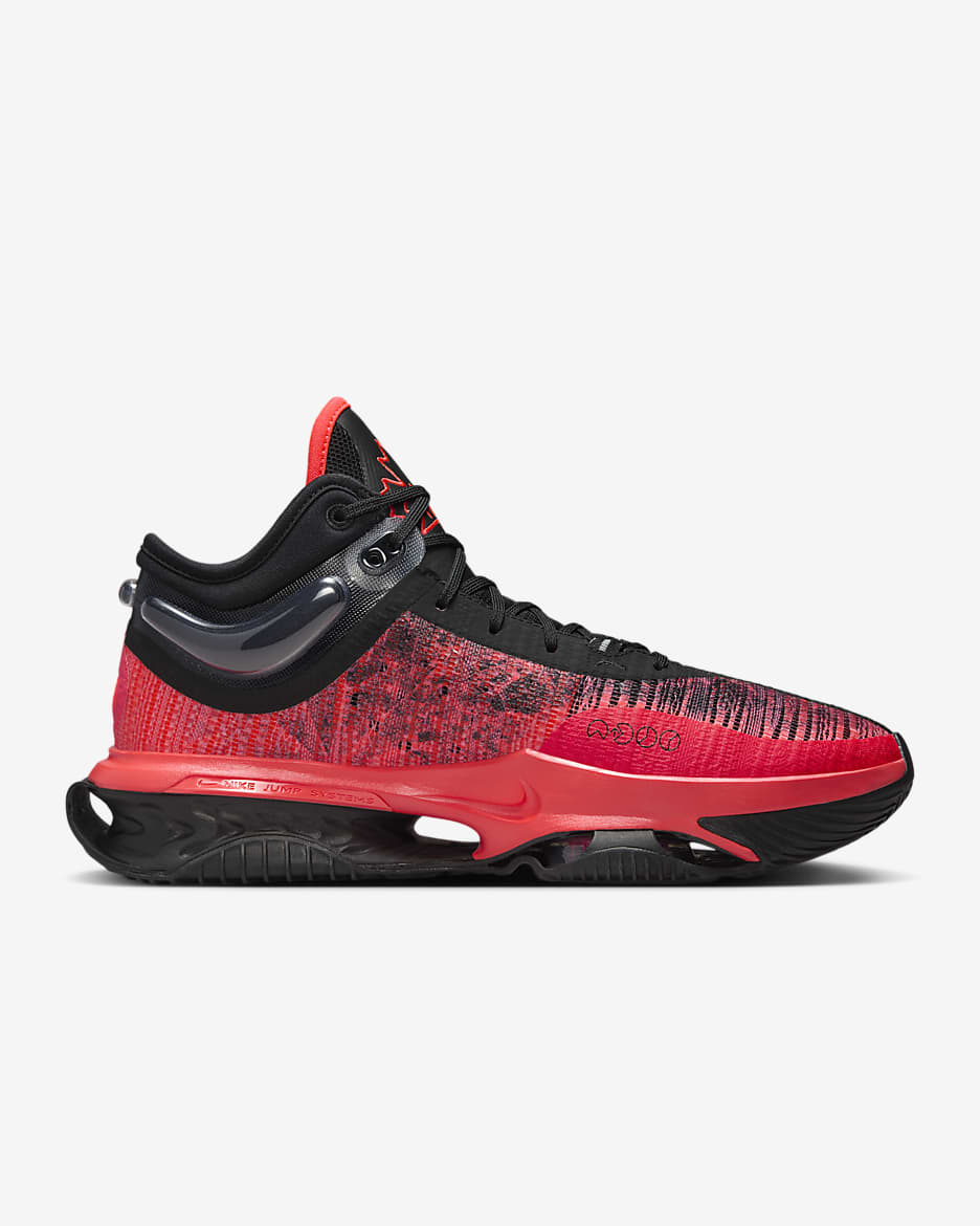 Nike air max red basketball shoes best sale